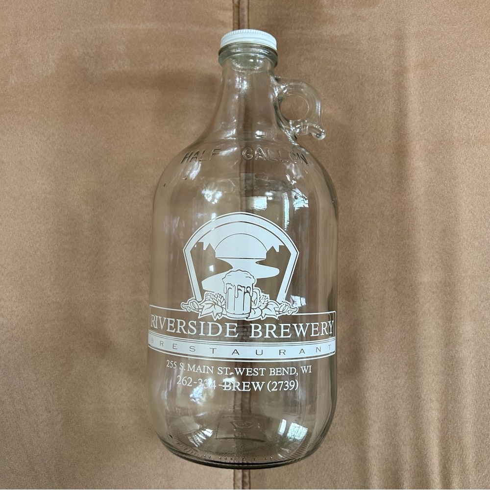 3/$20 Riverside Brewery 64 oz growler